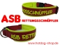 Preview: Biothane Halsband Rettungshund, Feuerwehr personalisiert mit Wunschtext