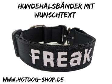 Hundehalsband, Welpenhalsband mitwachsend schwarz